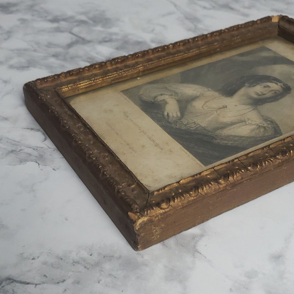 Vintage Victorian Engraved Photo The Chieftain's Daughter - Picture 4 of 12